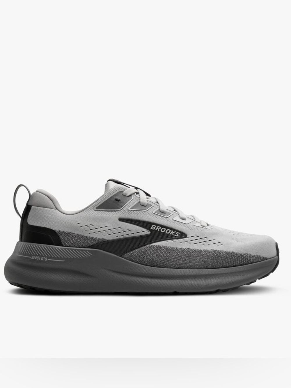 Brooks Beast GTS 26 Men’s Running Shoes 12.5 Extra Wide (4E) Gray Black Sneakers